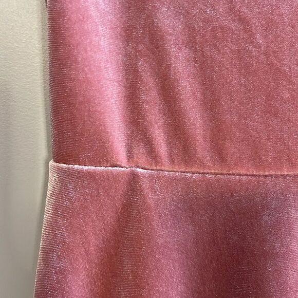 Urban Outfitters Mauve Pink Velvet Spaghetti Strap Mini Dress | SZ XS - Picture 8 of 14